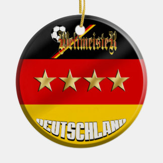 Germany Soccer Ceramic Tree Decoration