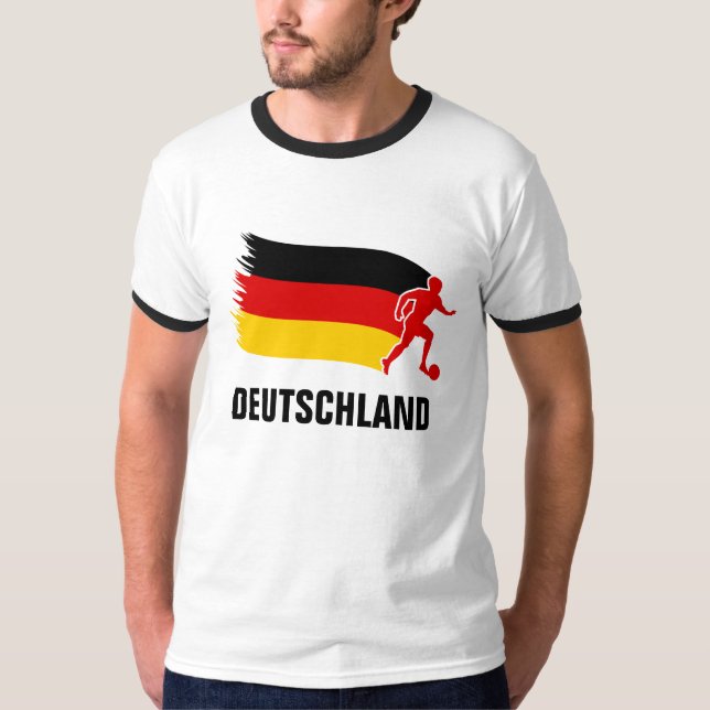 Germany Soccer Flag T-Shirt (Front)