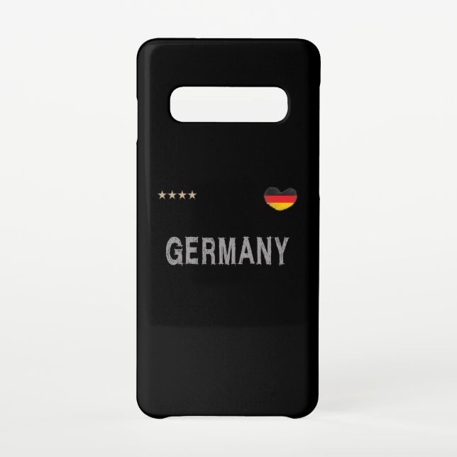 Germany Soccer Football Fan Shirt Heart Samsung Galaxy Case (Back)