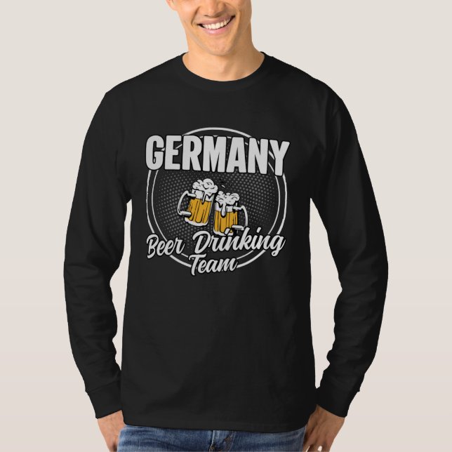 Germany Squad Ale  German Beer Drinking Team T-Shirt (Front)