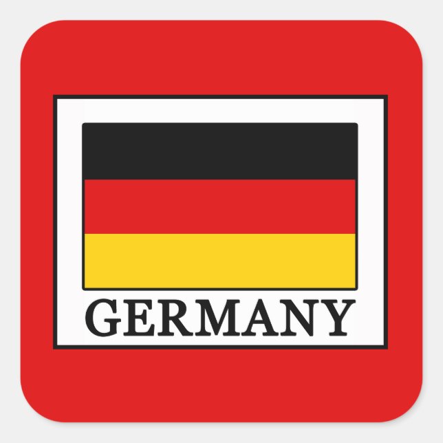 Germany Square Sticker (Front)