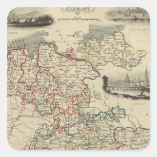 Germany Square Sticker