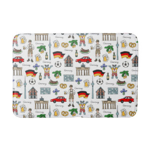 Germany   Symbols Pattern Bath Mat
