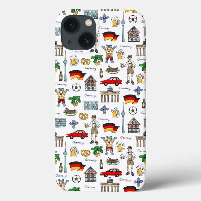 Germany | Symbols Pattern Case-Mate iPhone Case (Back)