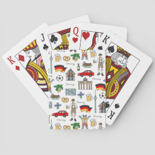 Germany Symbols Pattern Playing Cards