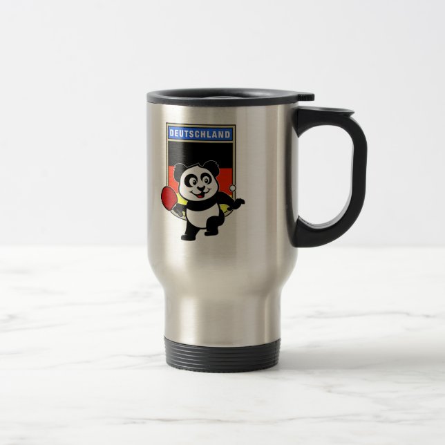 Germany Table Tennis Panda Travel Mug (Right)