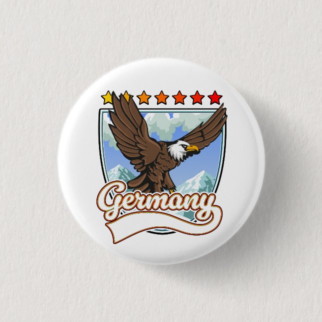 Germany Travel patch 3 Cm Round Badge (Front)