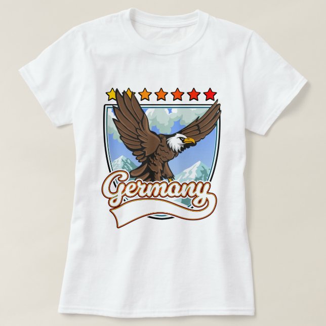 Germany Travel patch T-Shirt (Design Front)
