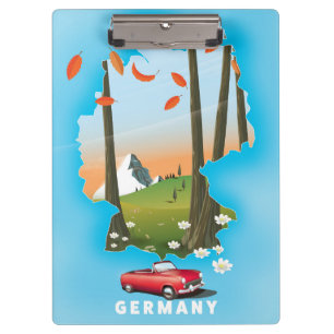 Germany Travel poster. Clipboard