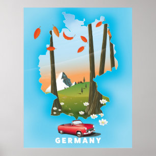 Germany Travel poster. Poster