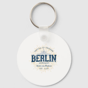 Germany Vacation Souvenir Vintage Berlin Key Ring