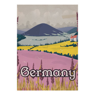 Germany vintage Countryside travel poster