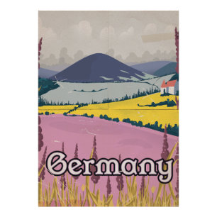 Germany vintage Countryside travel poster