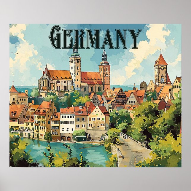 Germany vintage travel poster (Front)