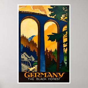 Germany Wall Art Vintage Black Forest Travel