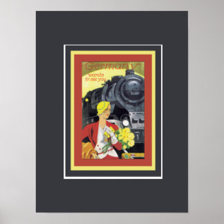 Germany wants to see you Vintage Poster