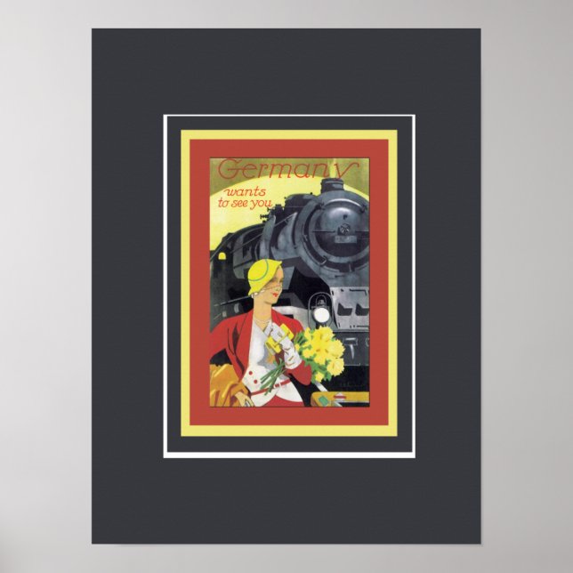 Germany wants to see you Vintage   Poster (Front)