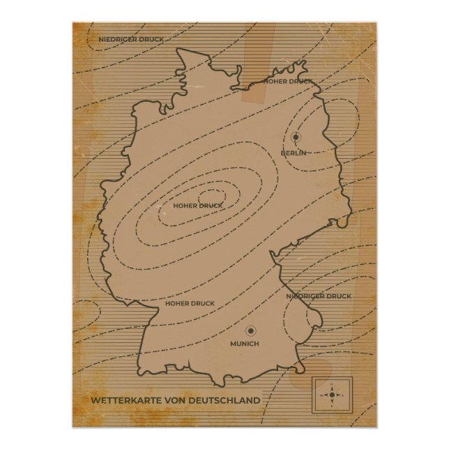 Germany Weather Forecast Poster (Front)