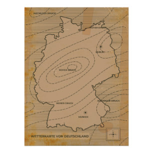 Germany Weather Forecast Poster