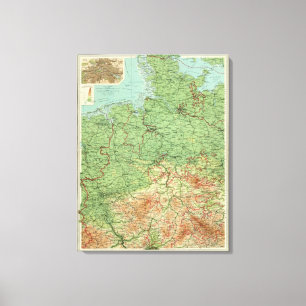 Germany western section canvas print