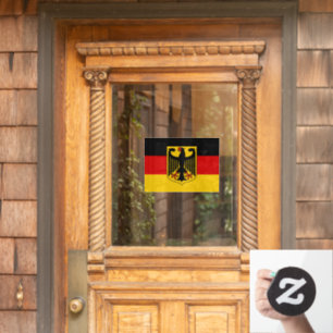 Germany Window Sign, Eagle, Cling, German Flag