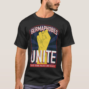 Germaphobe Union Solidarity Rubber Glove Emblem T-Shirt