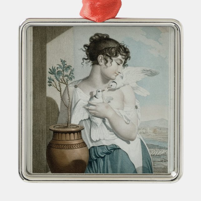 Germinal , seventh month of Republican Calendar Metal Tree Decoration (Front)