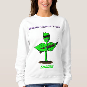 Germinator cyborg plant funny cartoon sweatshirt