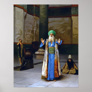 Gérôme - A Sultan At Prayer 1887 Poster