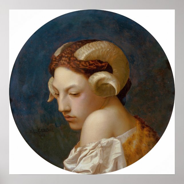 Gérôme - Head Of A Woman Poster (Front)