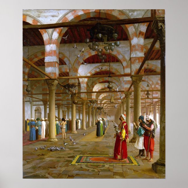 Gérôme - Prayer In The Mosque Poster (Front)
