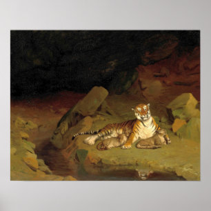 Gérôme - Tiger And Cubs Poster