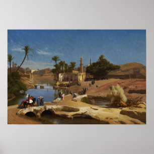 Gérôme - View Of Medinet El Fayoum Poster