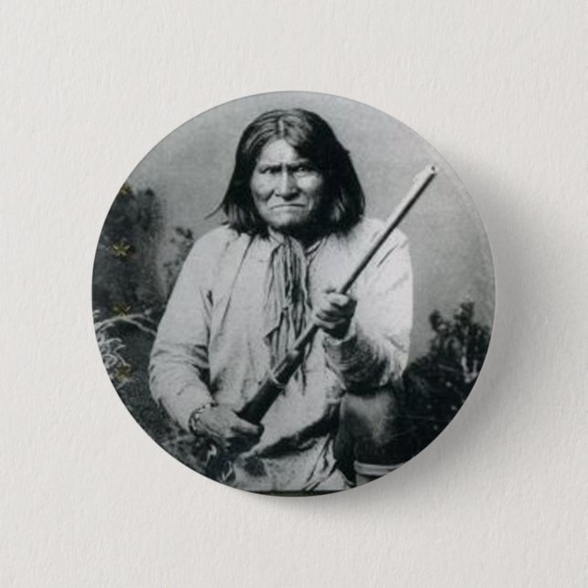 Geronimo 6 Cm Round Badge (Front)