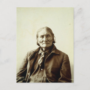 Geronimo (Guiyatle) Apache Native American Indian Postcard