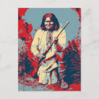 Geronimo Pop Art - Apache Indian Warrior Chief