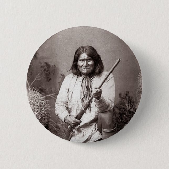 Geronimo - Vintage 6 Cm Round Badge (Front)