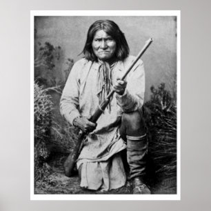 Geronimo with Rifle 1886 Poster