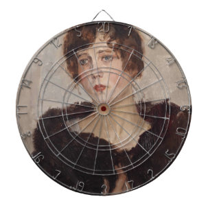 Gertie in a Fur Coat (by Isaac Israels) Dartboard