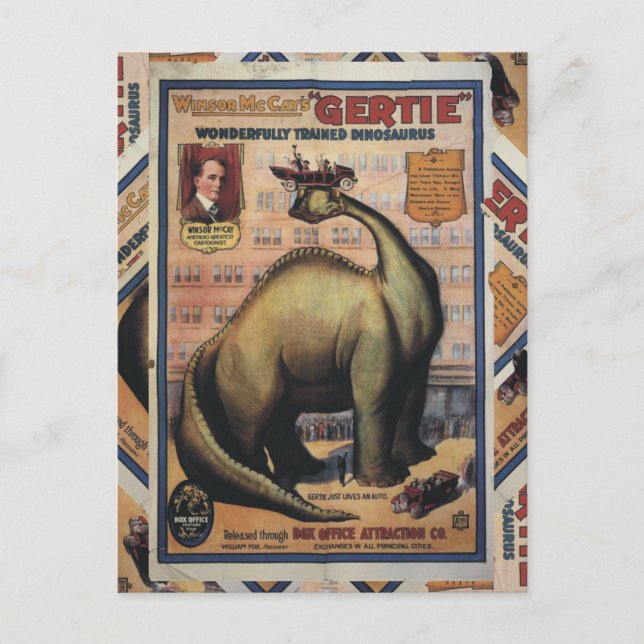 Gertie The Dinosaur Postcard (Front)