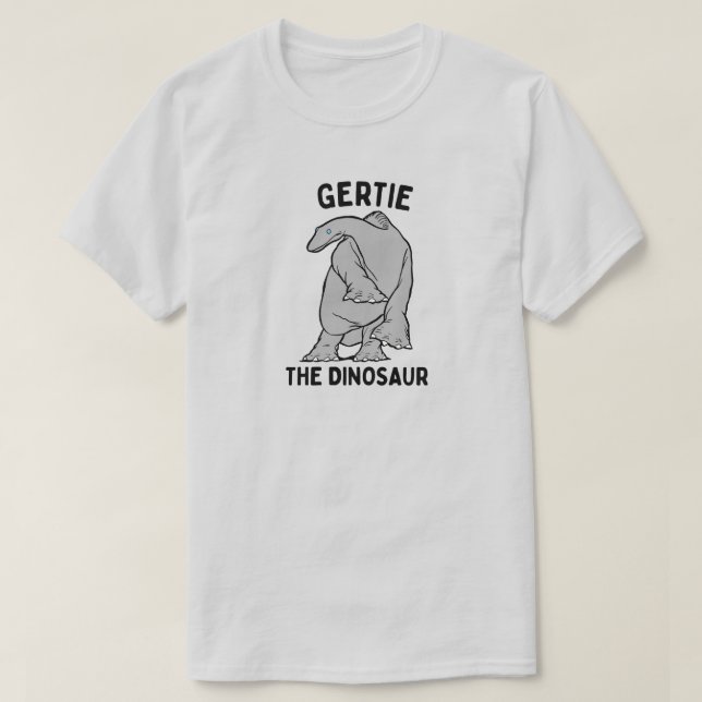 "Gertie the Dinosaur" Shirt (Design Front)