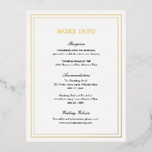 Gertrude Classic Elegant Wedding Enclosure Card