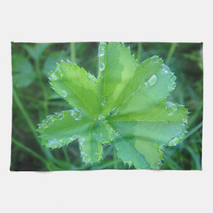 Geschirrtuch Wassertropfen auf Blatt Tea Towel