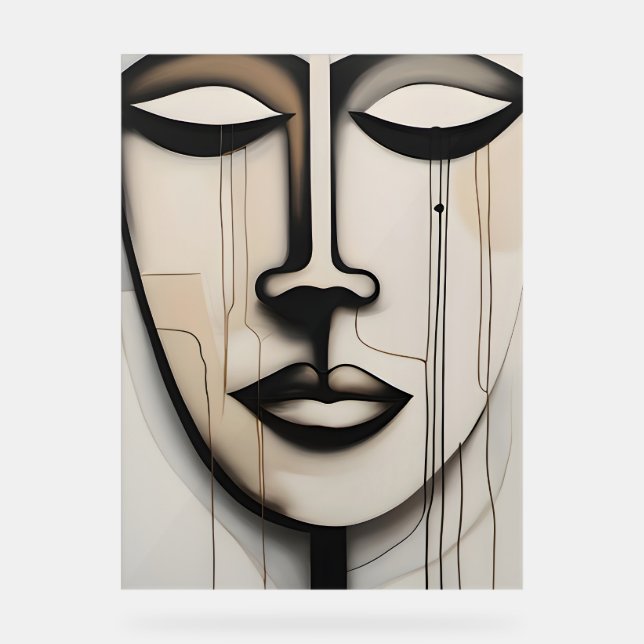 Gesicht - face acrylic sign (Front)