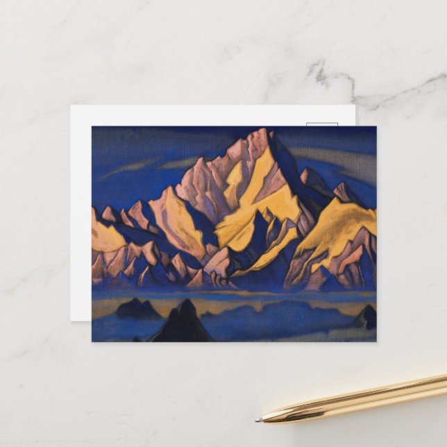 Gesser's House by Nicholas Roerich Postcard (Front/Back In Situ)