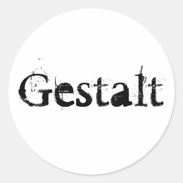 Gestalt Classic Round Sticker (Front)