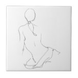 Gestural Contour Tile<br><div class="desc">Gestural Contour II by Ethan Harper. | 140407GG</div>