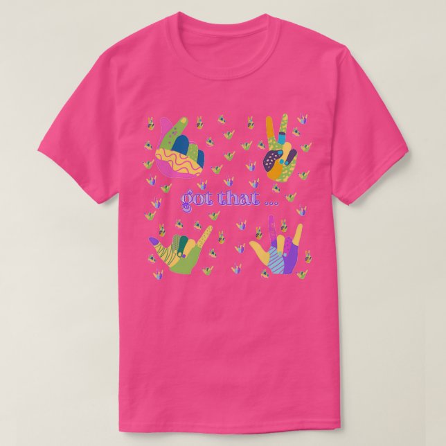 Gesture amp sign language collection T-Shirt (Design Front)