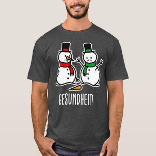 Gesundheit bless you snowman funny Christmas snow T-Shirt