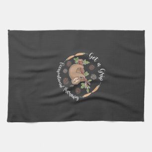 Get A Grip Occupational Therapy Sloth Lover Pediat Tea Towel